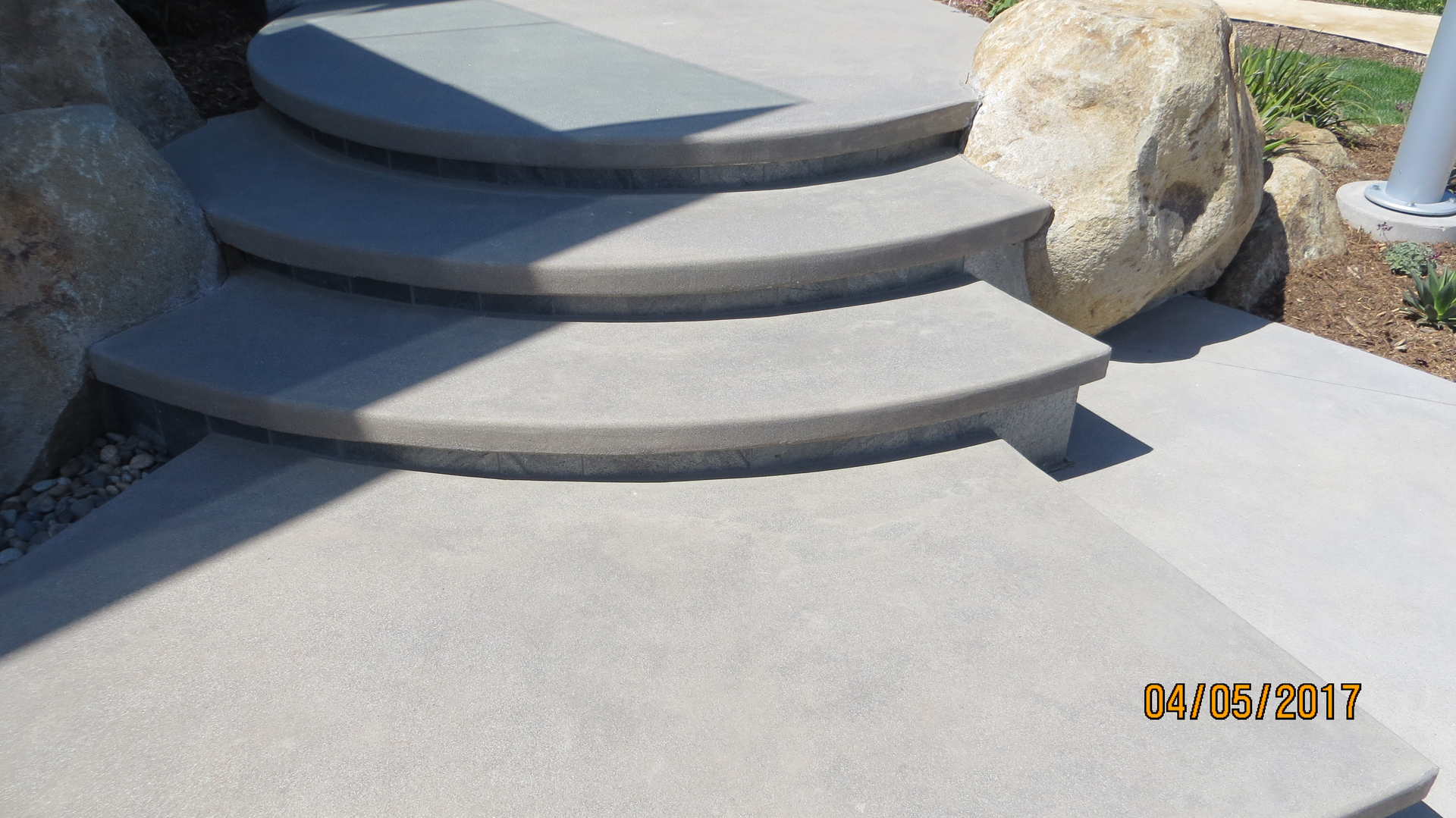 A Circular Shaped Stairs for Outdoors