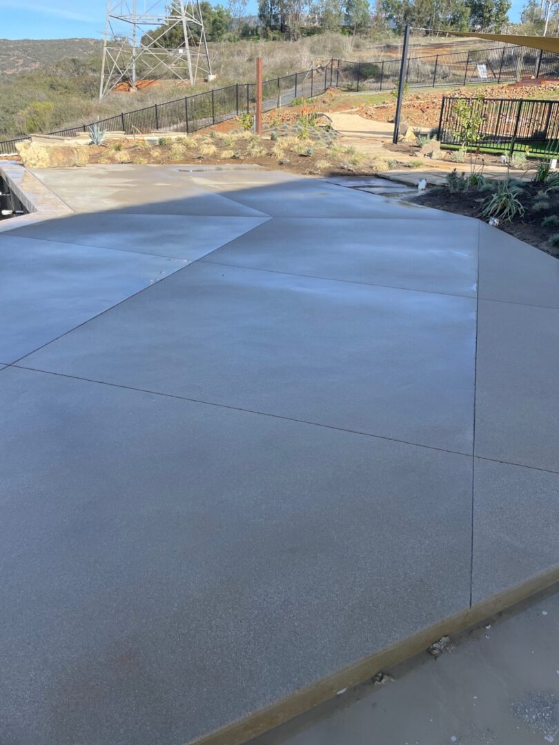Close view of Sand Finish Concrete Floor