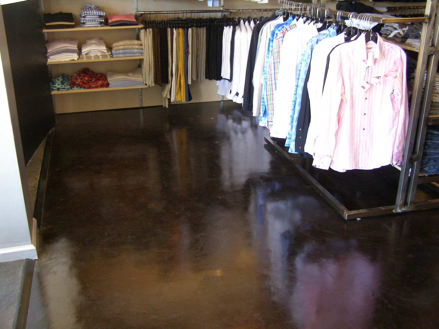 A Black Color Glazing Floor Space For a Store Space Copy